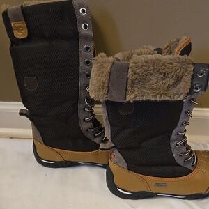 Pajar Brown Tan Winter Rain & Snow Boots with Reinforced Toe